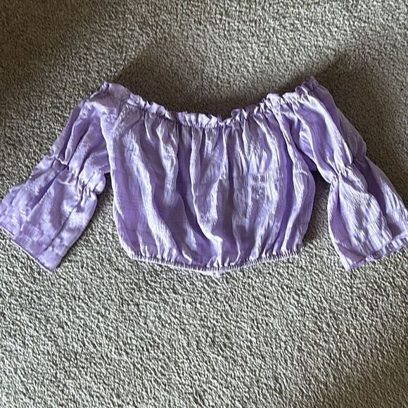 Ruffled Crop Girls Blouse - Picture 7 of 7